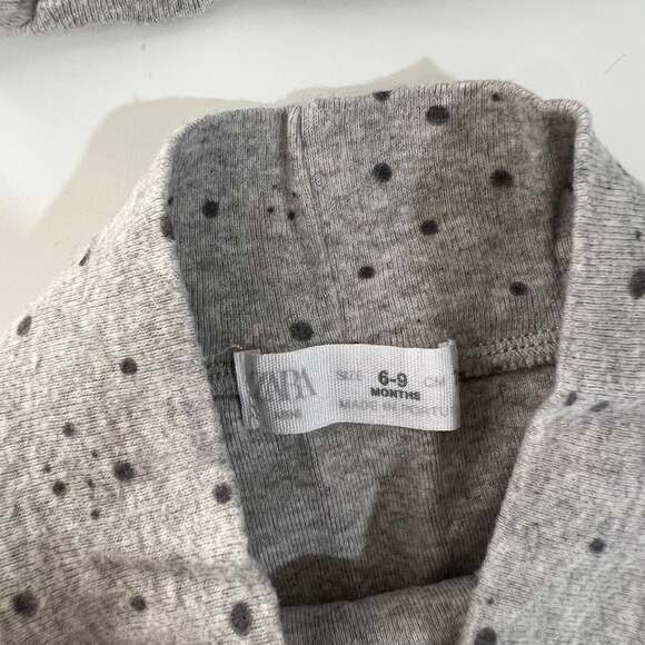 Zara Gray Dot Spotted Bloomers Size 6-9 Months - Picture 2 of 2